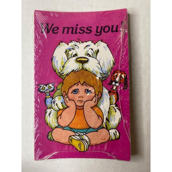 Concordia Publishing House, 1991 Other - Vintage Christian Sunday School Postcards Dog & Child Ephemera Bible Verse